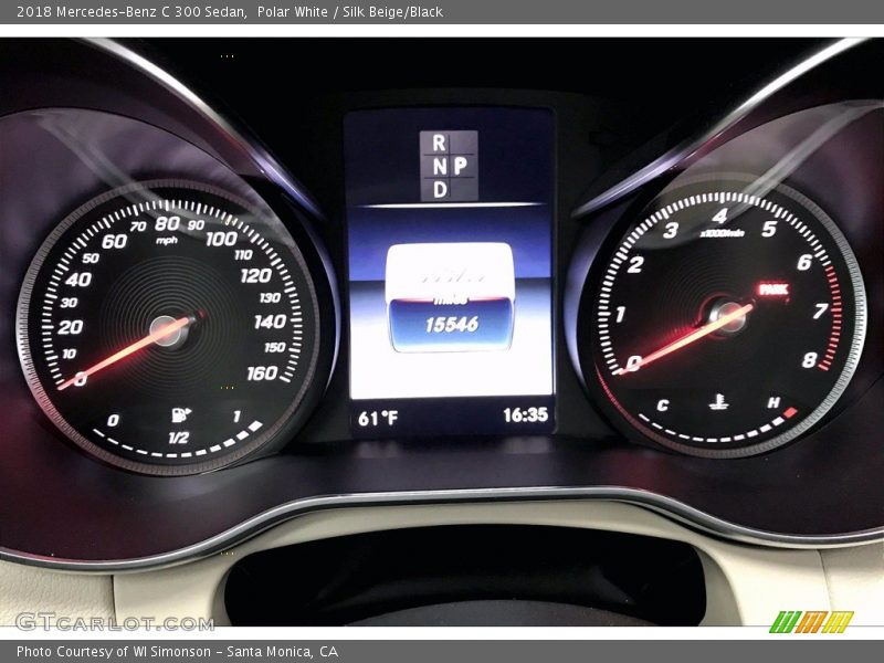 Polar White / Silk Beige/Black 2018 Mercedes-Benz C 300 Sedan