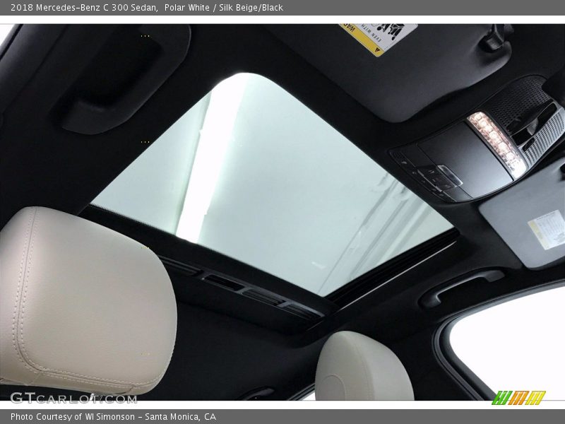 Polar White / Silk Beige/Black 2018 Mercedes-Benz C 300 Sedan