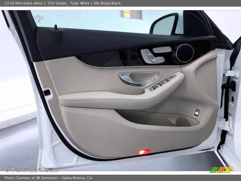 Polar White / Silk Beige/Black 2018 Mercedes-Benz C 300 Sedan