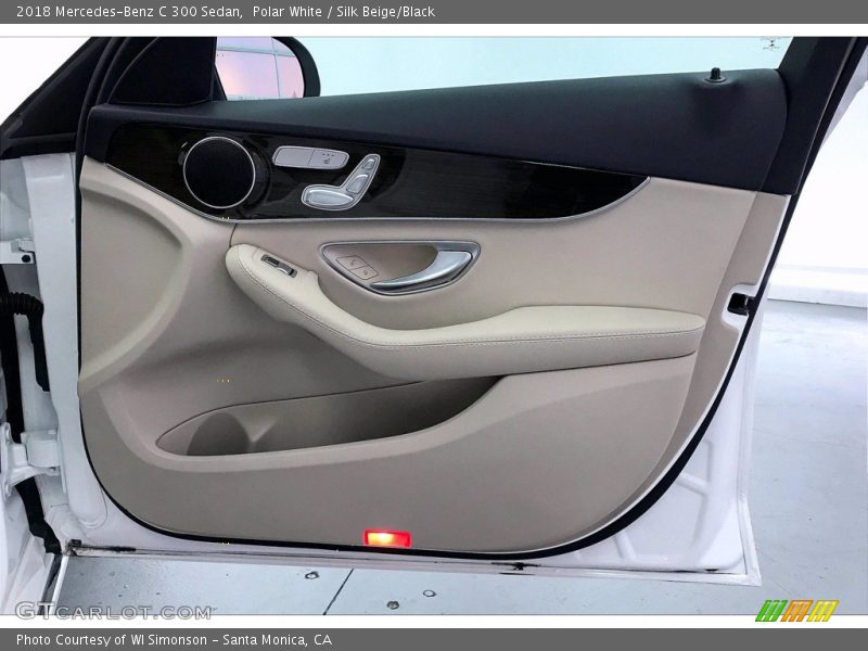 Polar White / Silk Beige/Black 2018 Mercedes-Benz C 300 Sedan
