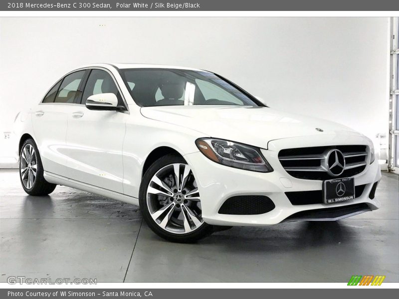 Polar White / Silk Beige/Black 2018 Mercedes-Benz C 300 Sedan