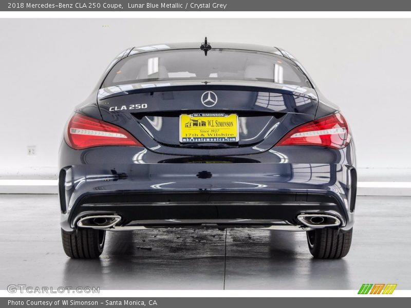 Lunar Blue Metallic / Crystal Grey 2018 Mercedes-Benz CLA 250 Coupe