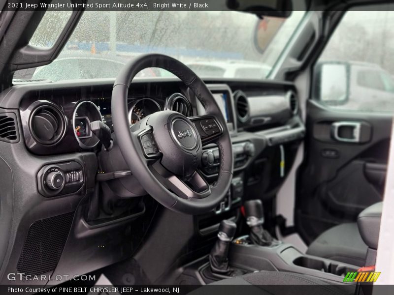 Bright White / Black 2021 Jeep Wrangler Unlimited Sport Altitude 4x4