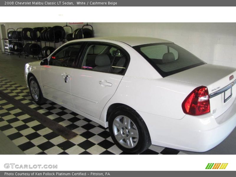 White / Cashmere Beige 2008 Chevrolet Malibu Classic LT Sedan