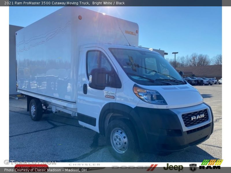 Bright White / Black 2021 Ram ProMaster 3500 Cutaway Moving Truck