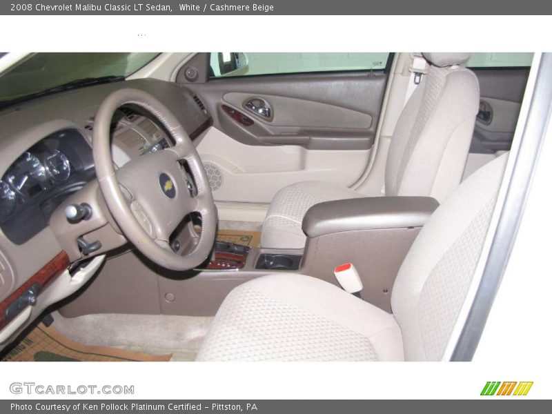 White / Cashmere Beige 2008 Chevrolet Malibu Classic LT Sedan