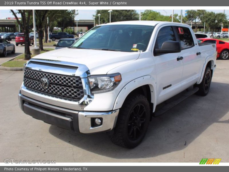 Super White / Graphite 2019 Toyota Tundra TSS Off Road CrewMax 4x4
