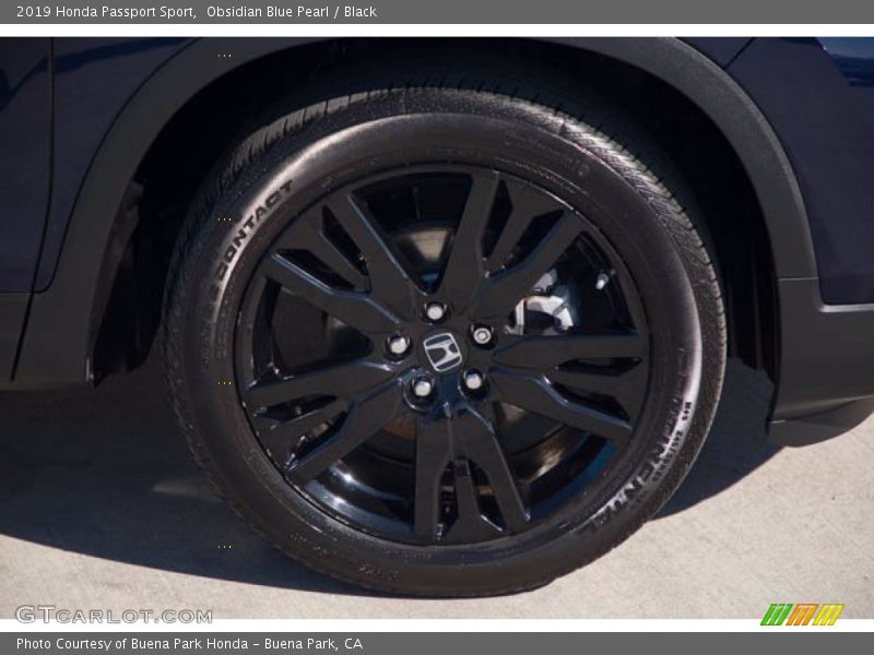 Obsidian Blue Pearl / Black 2019 Honda Passport Sport
