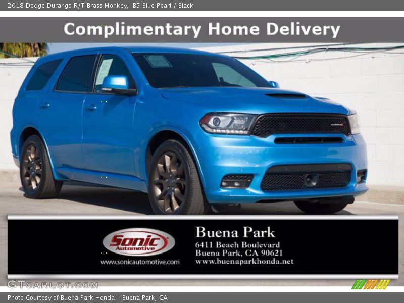 B5 Blue Pearl / Black 2018 Dodge Durango R/T Brass Monkey