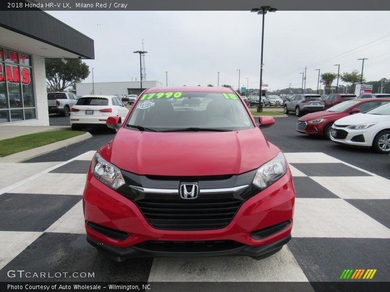 Milano Red / Gray 2018 Honda HR-V LX