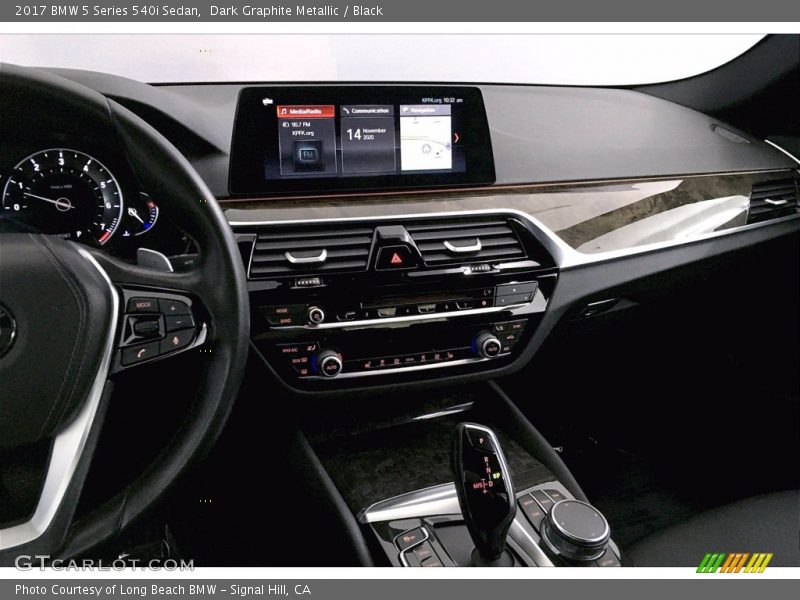 Dark Graphite Metallic / Black 2017 BMW 5 Series 540i Sedan