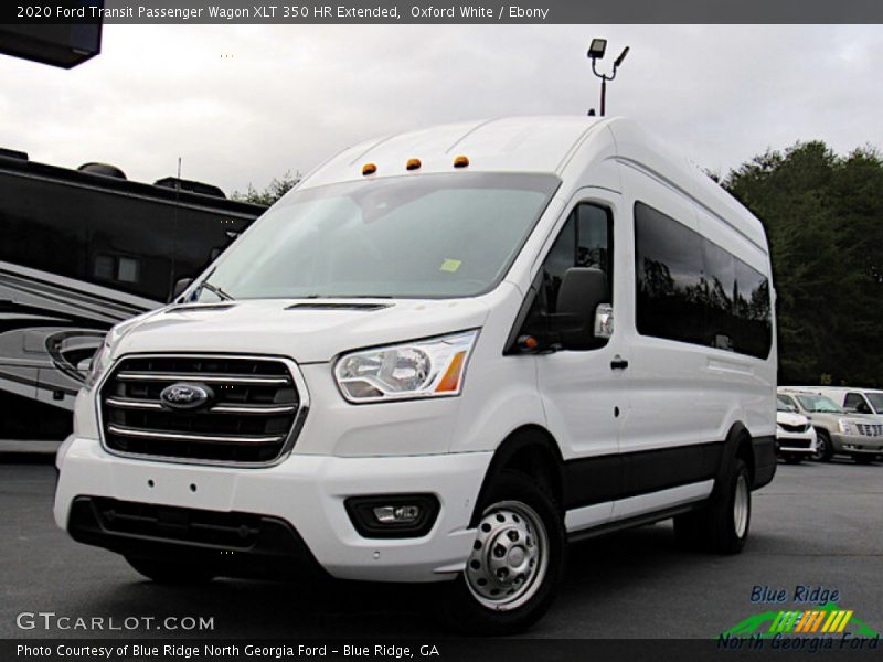 Oxford White / Ebony 2020 Ford Transit Passenger Wagon XLT 350 HR Extended