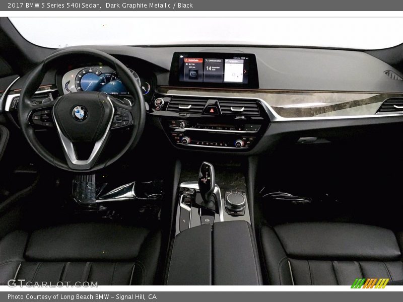 Dark Graphite Metallic / Black 2017 BMW 5 Series 540i Sedan