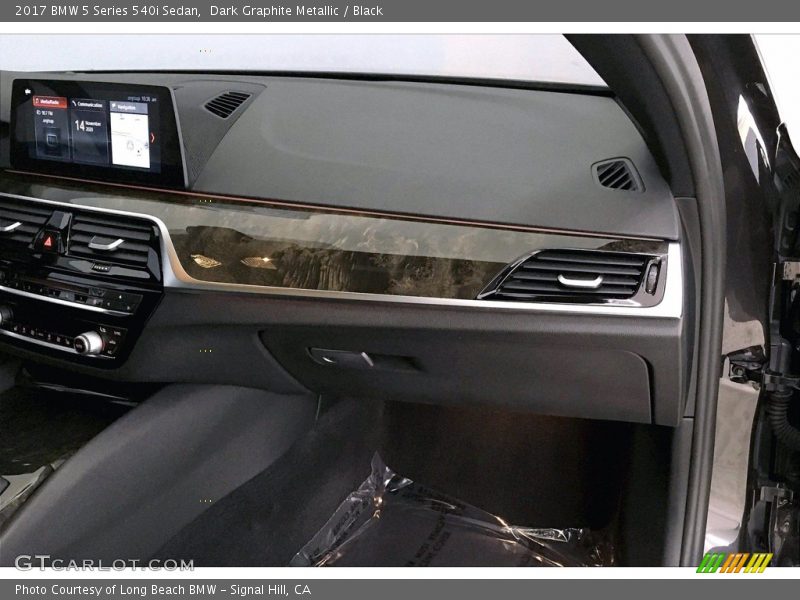 Dark Graphite Metallic / Black 2017 BMW 5 Series 540i Sedan