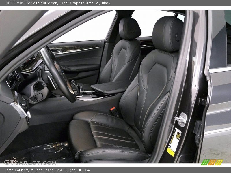 Dark Graphite Metallic / Black 2017 BMW 5 Series 540i Sedan