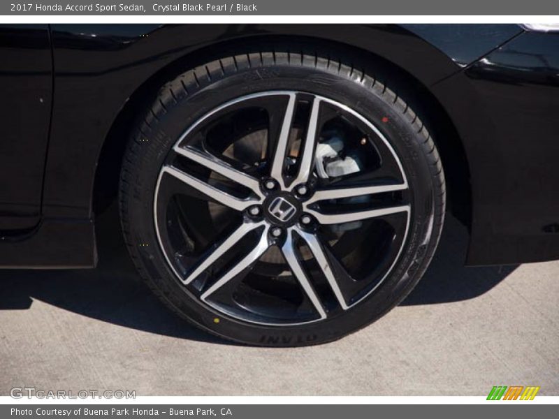 Crystal Black Pearl / Black 2017 Honda Accord Sport Sedan