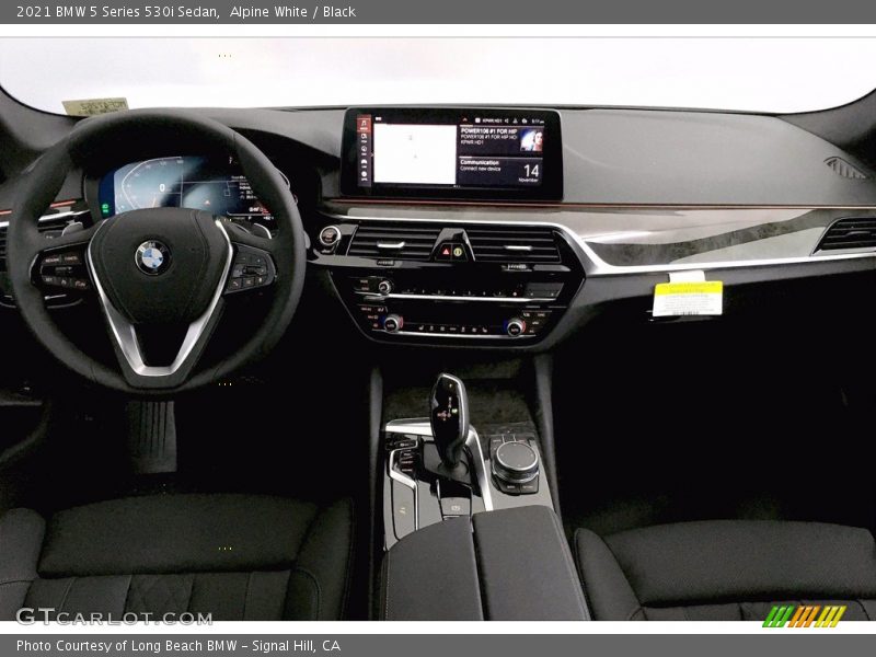 Alpine White / Black 2021 BMW 5 Series 530i Sedan