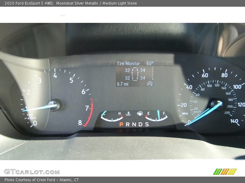Moondust Silver Metallic / Medium Light Stone 2020 Ford EcoSport S 4WD