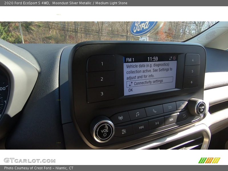 Moondust Silver Metallic / Medium Light Stone 2020 Ford EcoSport S 4WD