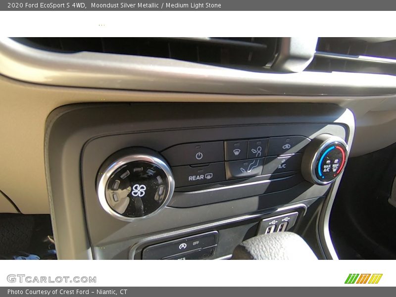 Moondust Silver Metallic / Medium Light Stone 2020 Ford EcoSport S 4WD
