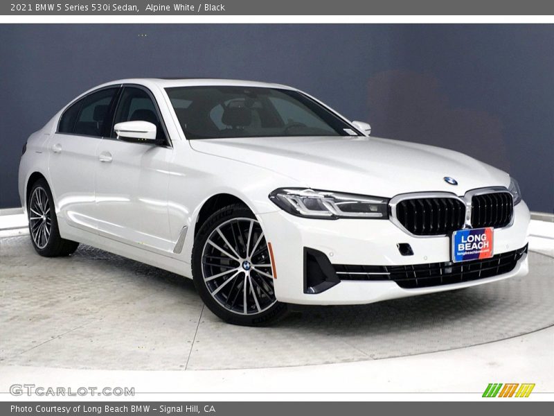 Alpine White / Black 2021 BMW 5 Series 530i Sedan