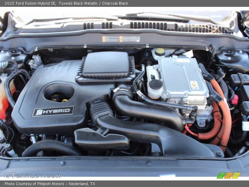 Tuxedo Black Metallic / Charcoal Black 2015 Ford Fusion Hybrid SE
