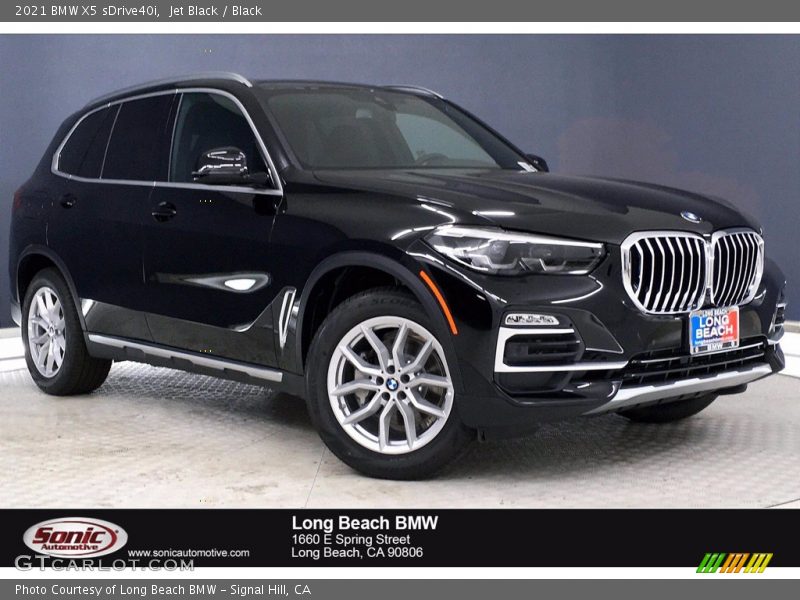 Jet Black / Black 2021 BMW X5 sDrive40i