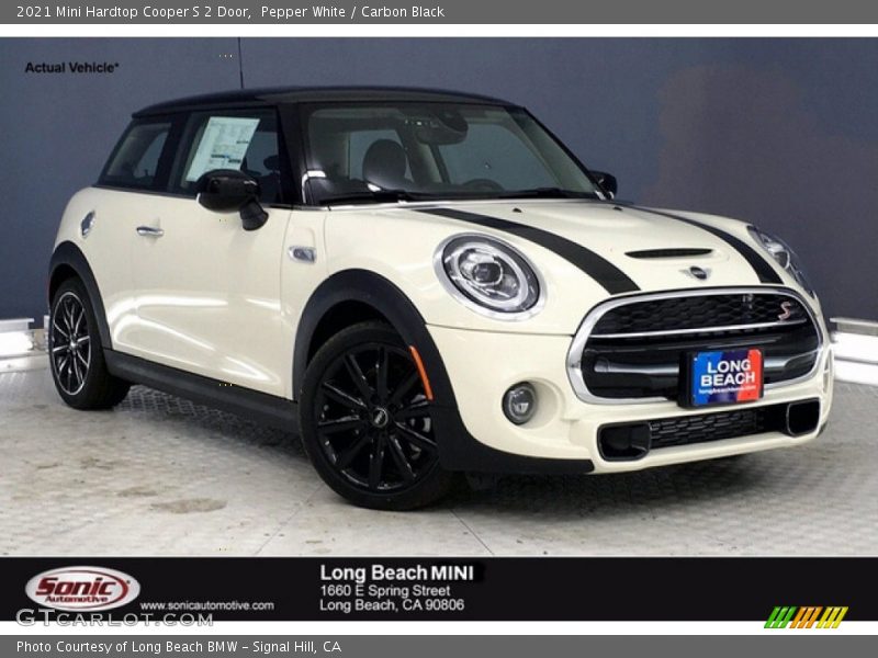 Pepper White / Carbon Black 2021 Mini Hardtop Cooper S 2 Door