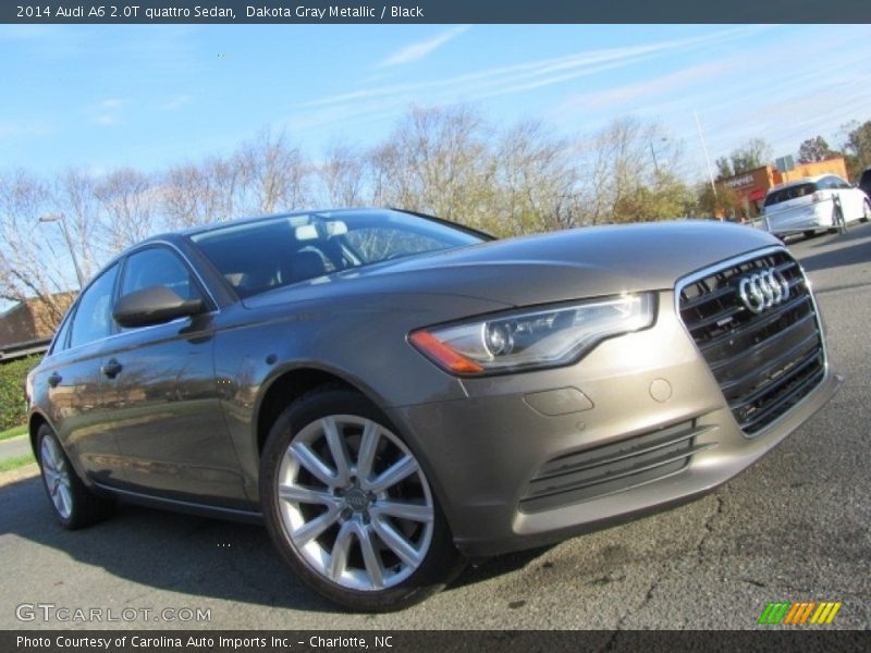 Dakota Gray Metallic / Black 2014 Audi A6 2.0T quattro Sedan