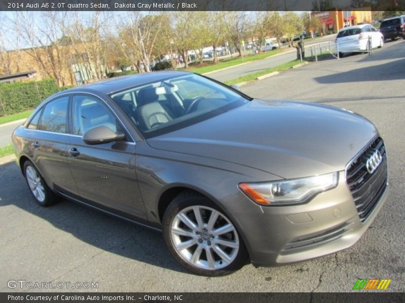 Dakota Gray Metallic / Black 2014 Audi A6 2.0T quattro Sedan