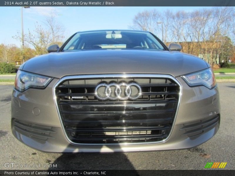 Dakota Gray Metallic / Black 2014 Audi A6 2.0T quattro Sedan