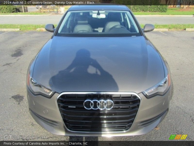 Dakota Gray Metallic / Black 2014 Audi A6 2.0T quattro Sedan