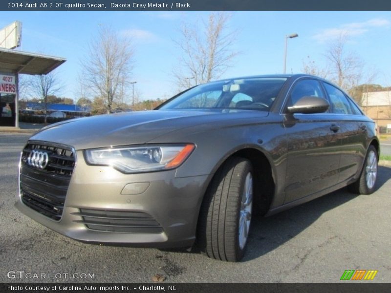 Dakota Gray Metallic / Black 2014 Audi A6 2.0T quattro Sedan