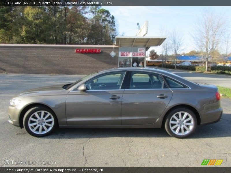 Dakota Gray Metallic / Black 2014 Audi A6 2.0T quattro Sedan
