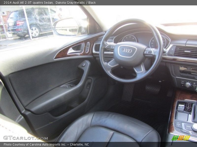 Dakota Gray Metallic / Black 2014 Audi A6 2.0T quattro Sedan