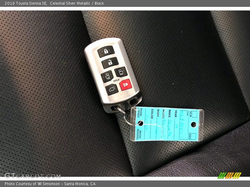 Celestial Silver Metallic / Black 2019 Toyota Sienna SE