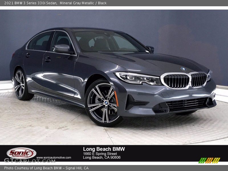 Mineral Gray Metallic / Black 2021 BMW 3 Series 330i Sedan