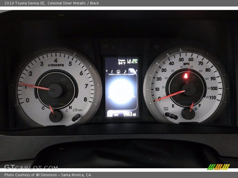  2019 Sienna SE SE Gauges