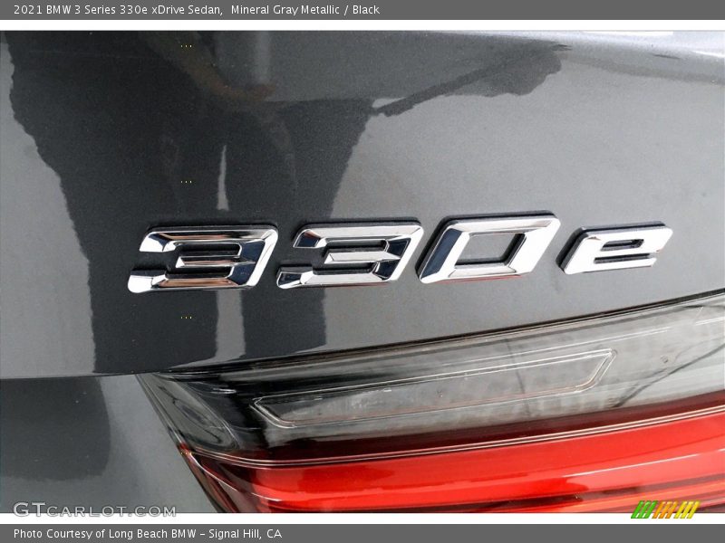 Mineral Gray Metallic / Black 2021 BMW 3 Series 330e xDrive Sedan