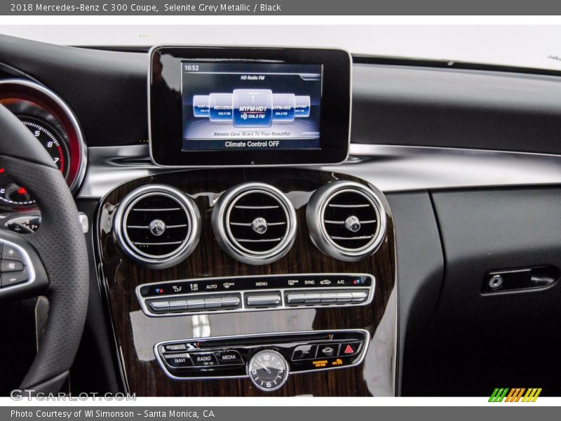 Selenite Grey Metallic / Black 2018 Mercedes-Benz C 300 Coupe