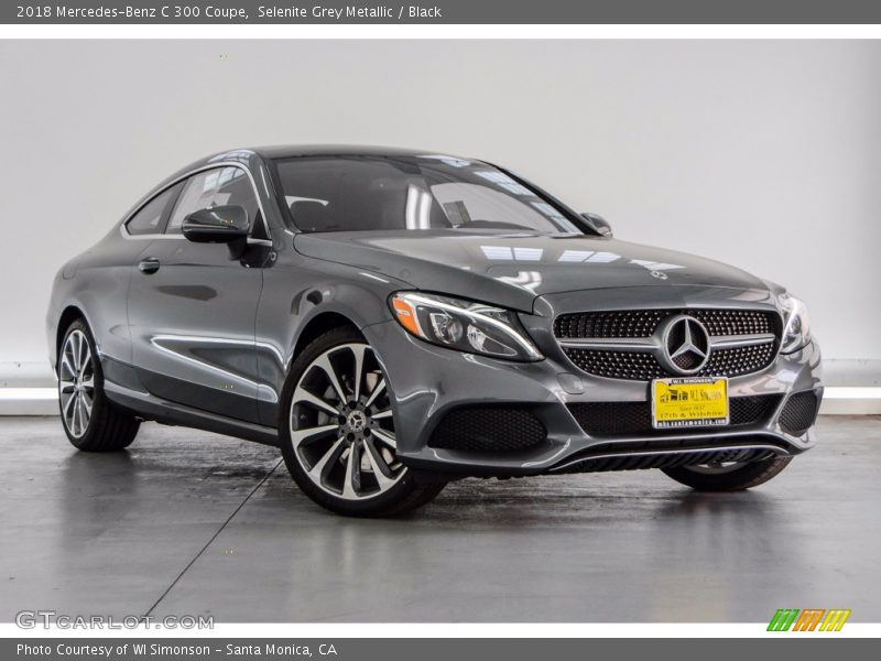 Selenite Grey Metallic / Black 2018 Mercedes-Benz C 300 Coupe