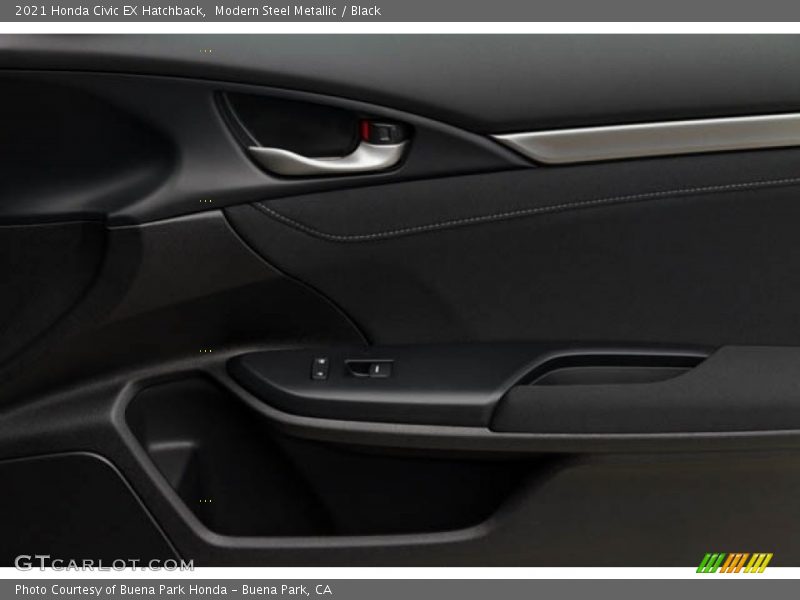 Modern Steel Metallic / Black 2021 Honda Civic EX Hatchback