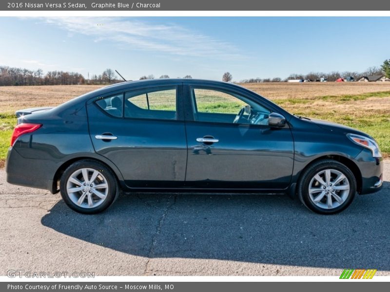 Graphite Blue / Charcoal 2016 Nissan Versa S Sedan