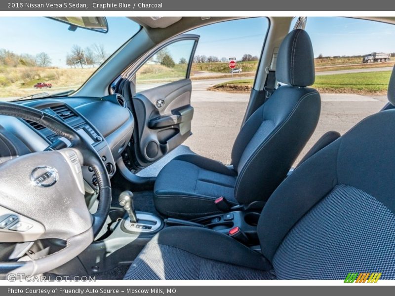 Graphite Blue / Charcoal 2016 Nissan Versa S Sedan