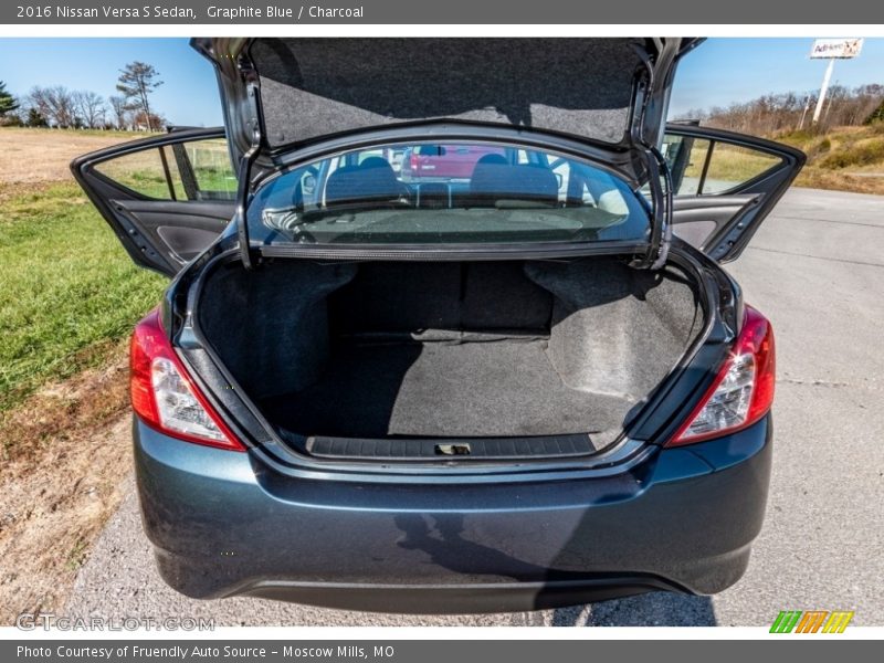 Graphite Blue / Charcoal 2016 Nissan Versa S Sedan