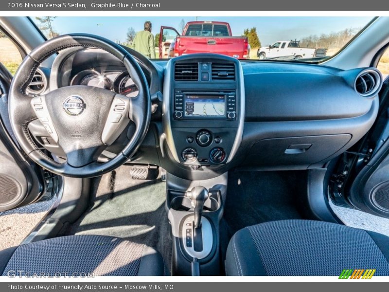 Graphite Blue / Charcoal 2016 Nissan Versa S Sedan