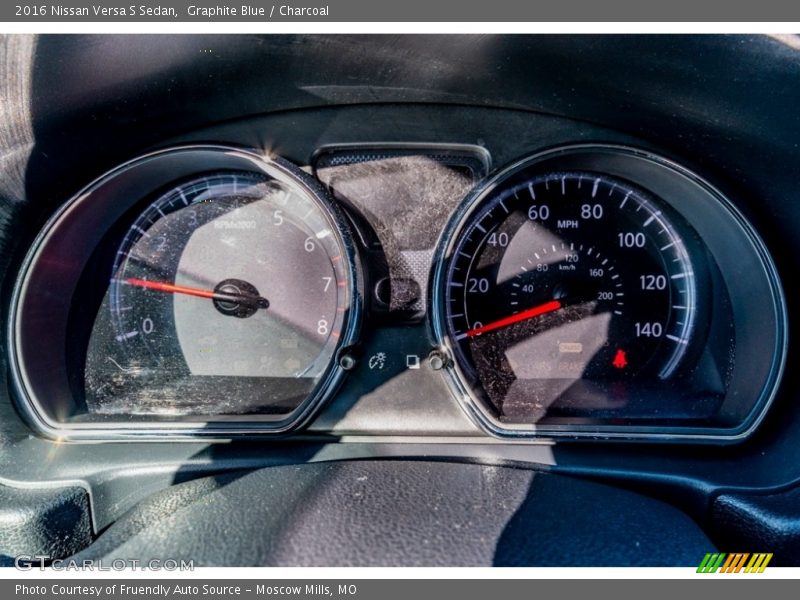 Graphite Blue / Charcoal 2016 Nissan Versa S Sedan