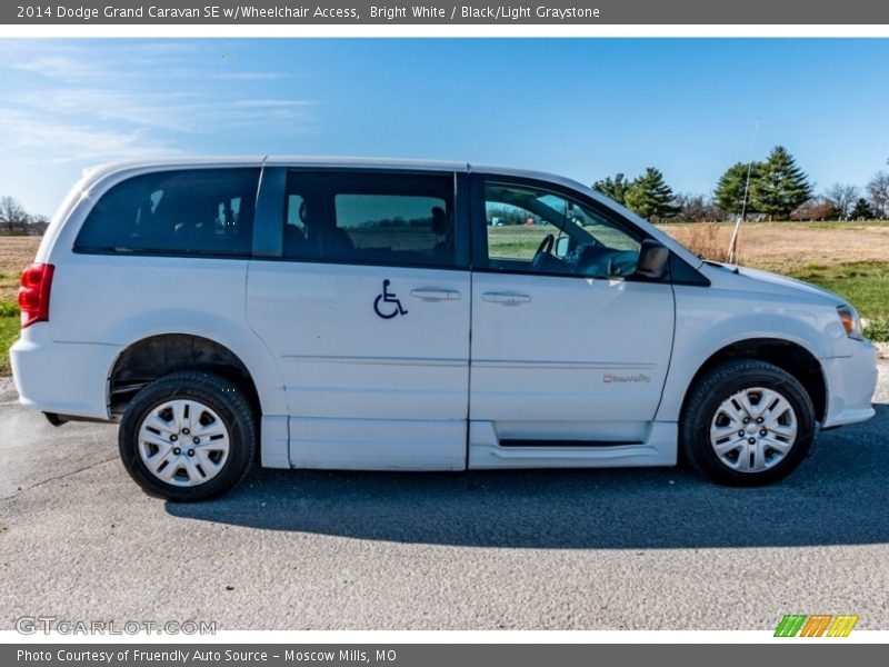 Bright White / Black/Light Graystone 2014 Dodge Grand Caravan SE w/Wheelchair Access
