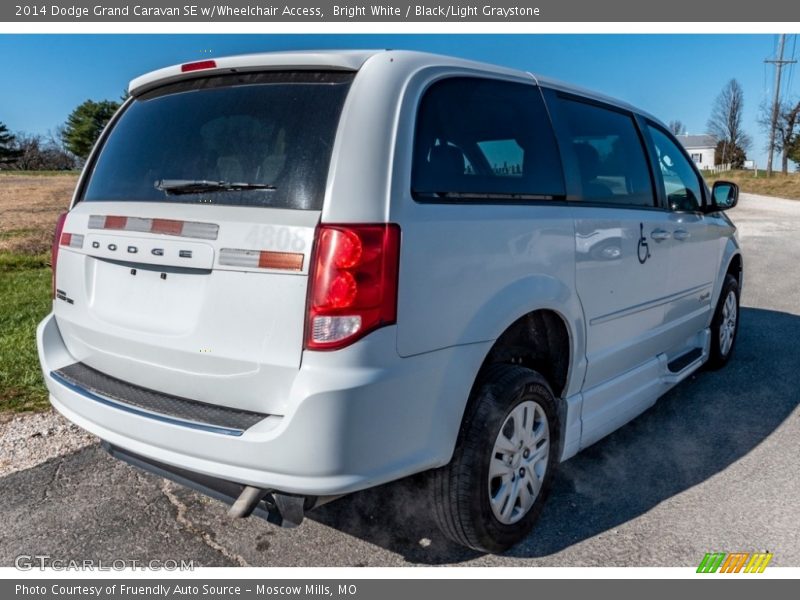 Bright White / Black/Light Graystone 2014 Dodge Grand Caravan SE w/Wheelchair Access