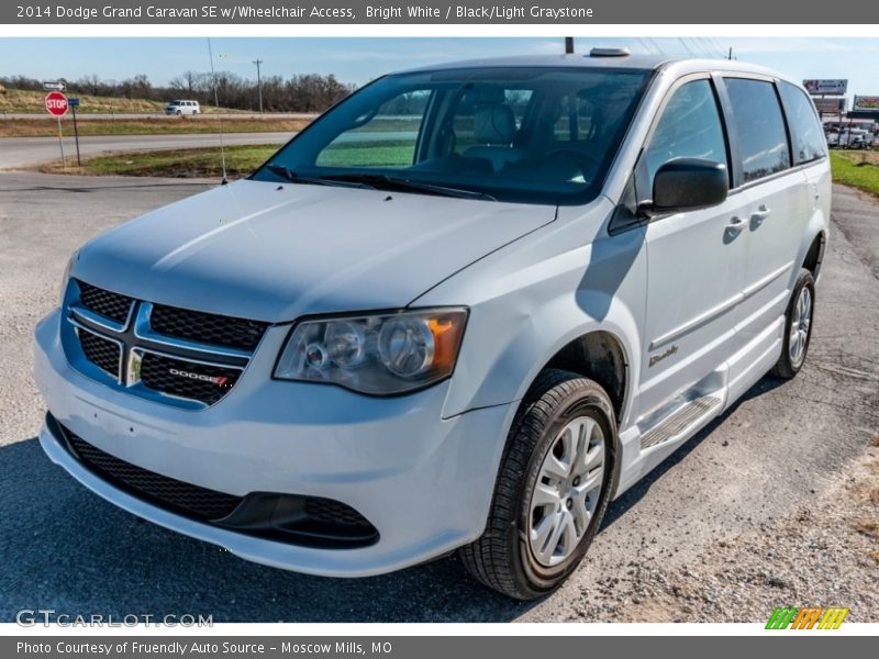 Bright White / Black/Light Graystone 2014 Dodge Grand Caravan SE w/Wheelchair Access